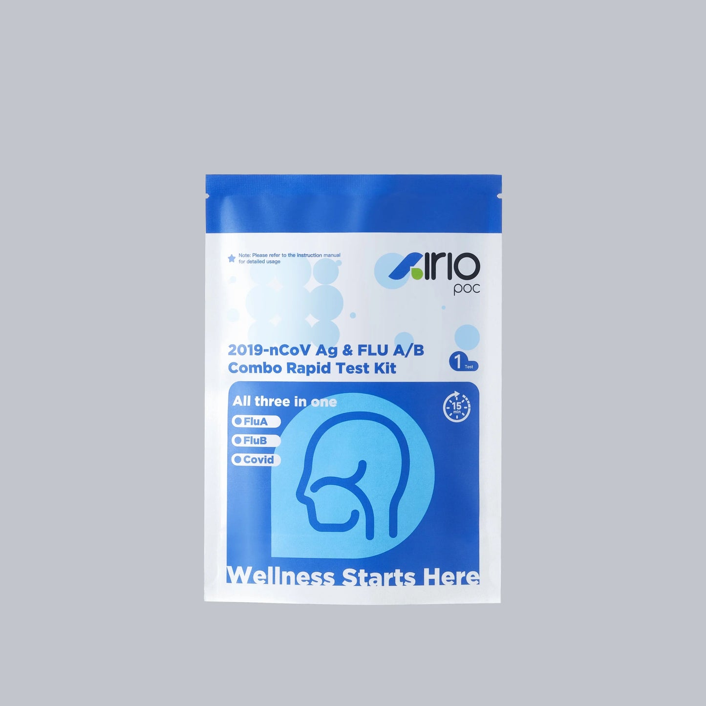Airiopoc 2019-nCoV Ag & FLU A/B Combo Rapid Test Kit(1 Test)